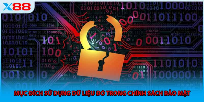 Mục đích sử dụng dữ liệu đó trong chính sách bảo mật
